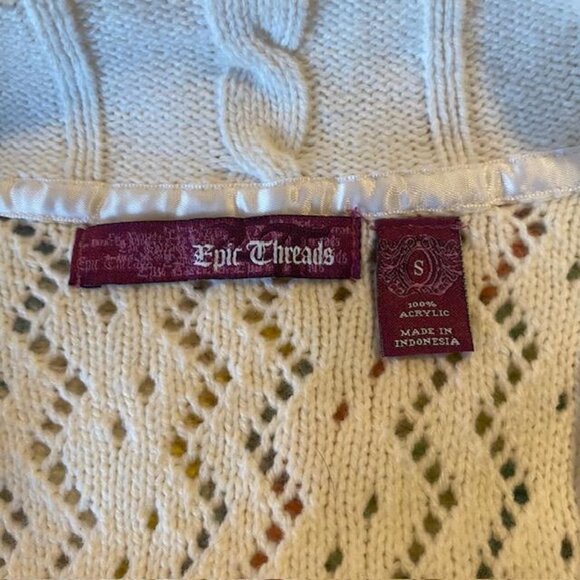 Epic Threads Beige Open Youth Cardigan Size Youth Small 5-6 - Picture 3 of 4